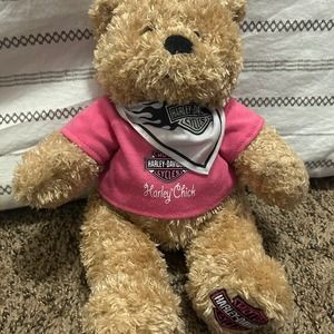Harley Davidson Motercycle Jr Chick Bear Plush